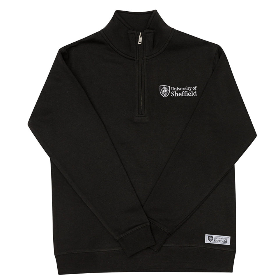 Quarter Zip Sweatshirt Emb Uni Logo – Sheffield Store