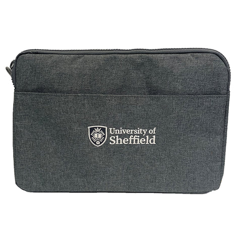 New Uni of Sheffield Logo Grey Laptop Case