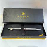 Luxury Chrome Lustrous Crested Cross Pen
