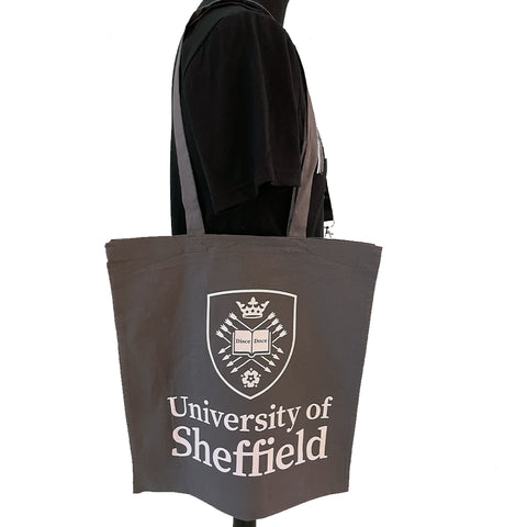 New University of Sheffield Logo Tote Bag Grey