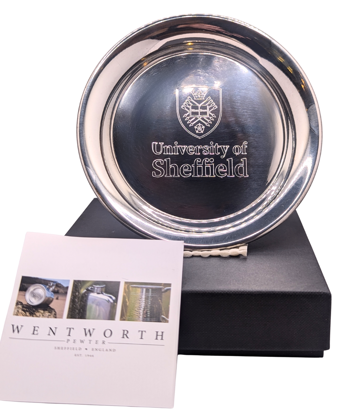 Engraved Pewter Coaster