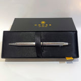 Luxury Chrome Lustrous Crested Cross Pen
