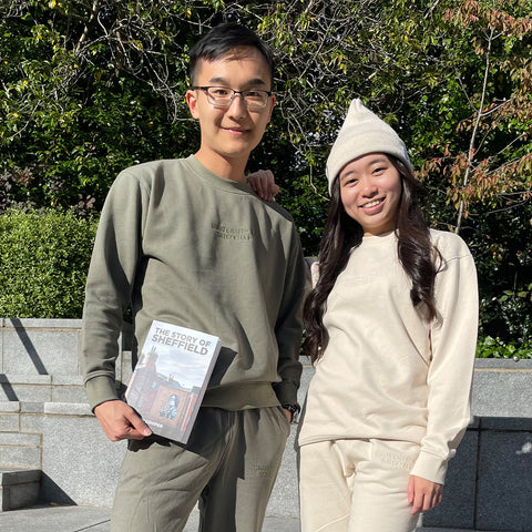 Sustainable Fashion Linear Sweatshirt - Khaki