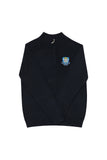 Classic Crest Embroidered Quarter Zip Knit Sweater