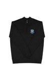 Classic Crest Embroidered Quarter Zip Knit Sweater