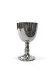 Engraved Pewter Wine Goblet