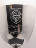 Wentworth Engraved Pewter White Wine Goblet