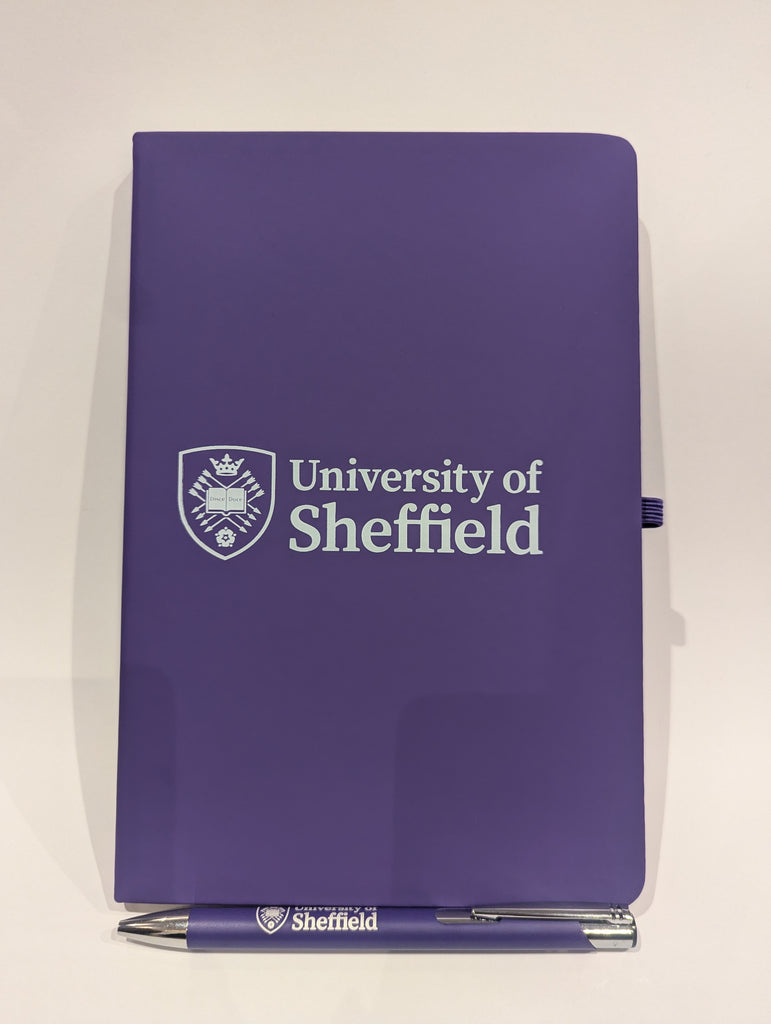 A5 Mole Purple Notebook new Uni Logo with Pen