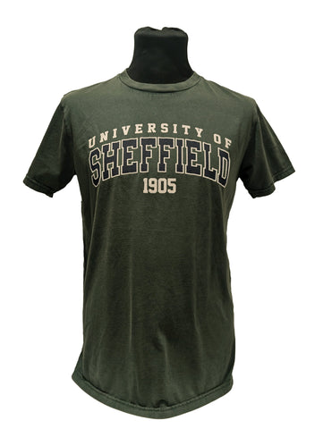 Essential T-shirt Stonewash Green