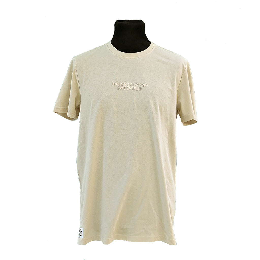 Sustainable Fashion Linear T-shirt - Light Stone