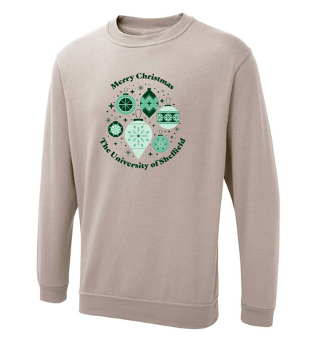 Xmas Jumper - Baubles - Sand