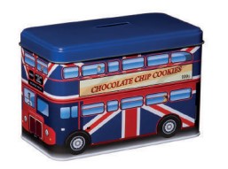 London Bus Cookies Money Tin