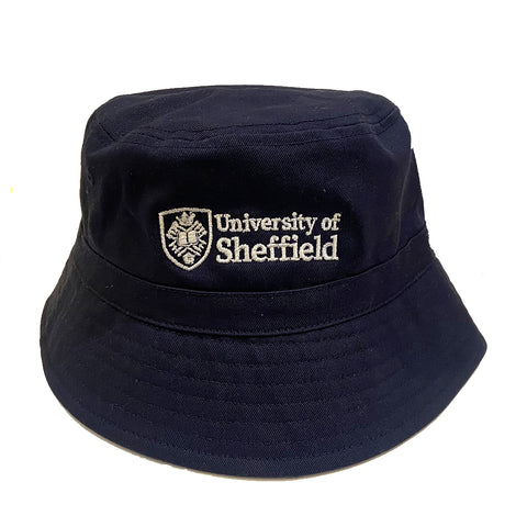 Uni of Sheffield Bucket Hat - Navy & White