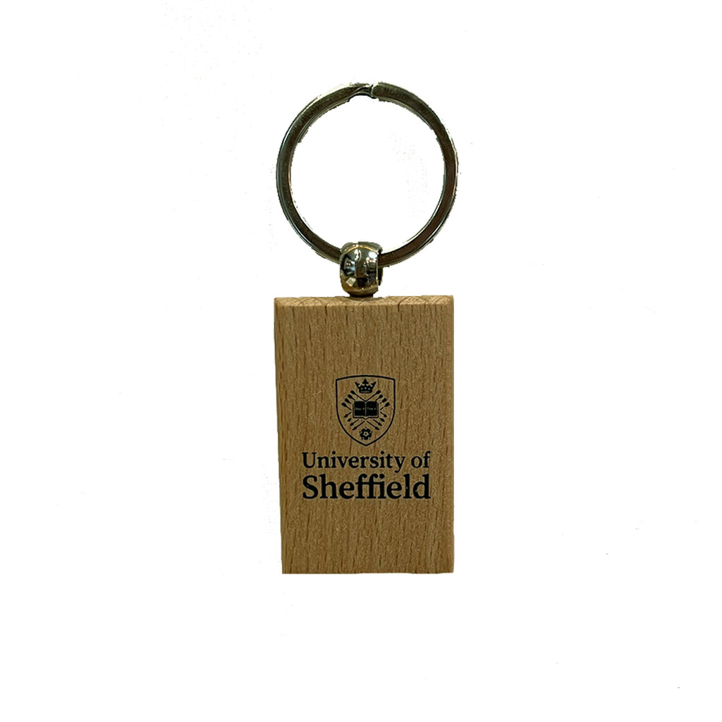 New UoS Logo Wooden Keyring